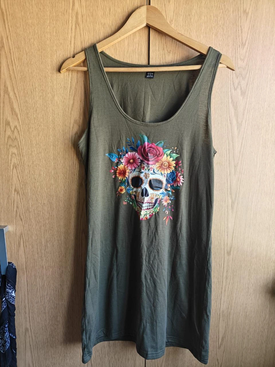 Vestido estilo túnica em verde